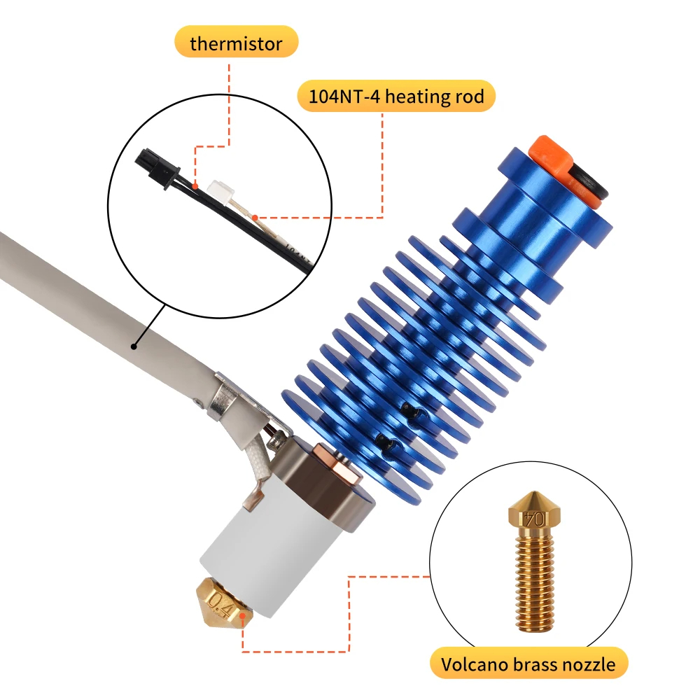 Corexy 3D Printer Kit - Kit Hotend Volcano 24V 60W pour