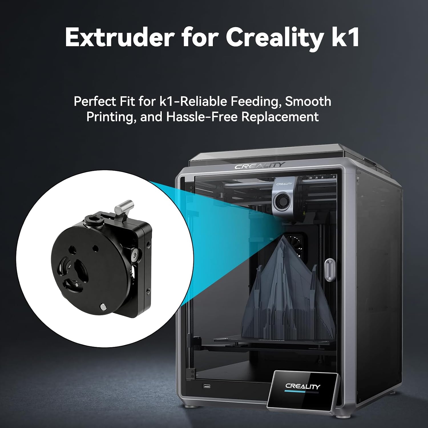 Kit d'extrusion métallique K1  - Direct Drive Dual Gear Extruder High Speed avis et prix